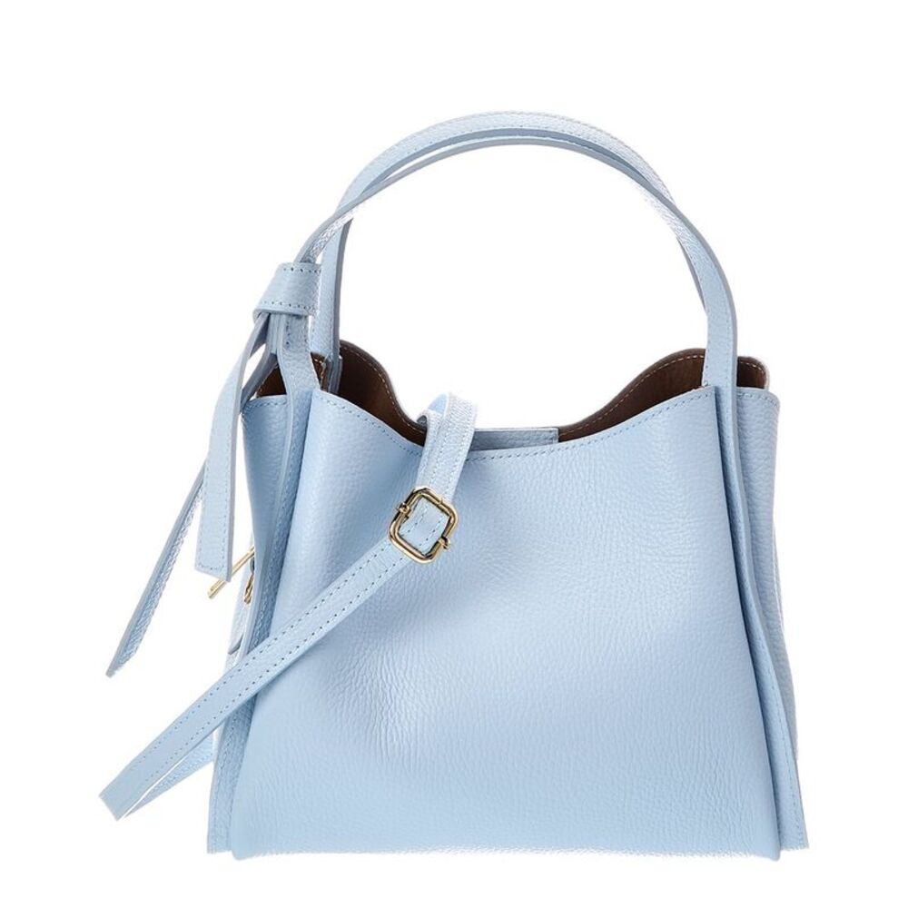 Italian Leather Athena Leather Top Handle Bag